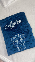 Protège carnet bleu