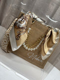 Sac en jute accessoirisé