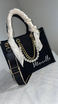 Petit Sac en jute accesoirisé