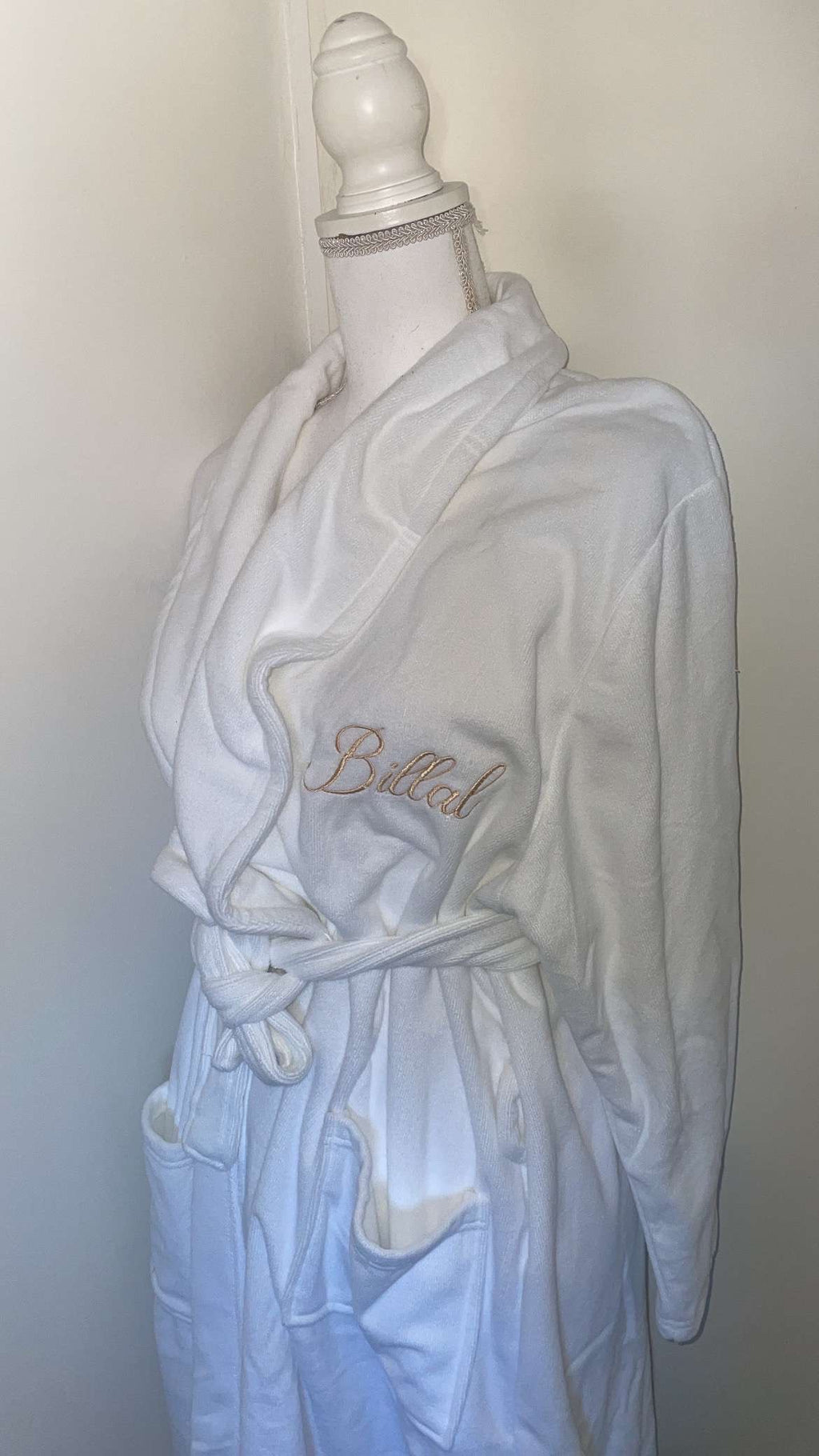 Peignoir de bain blanc