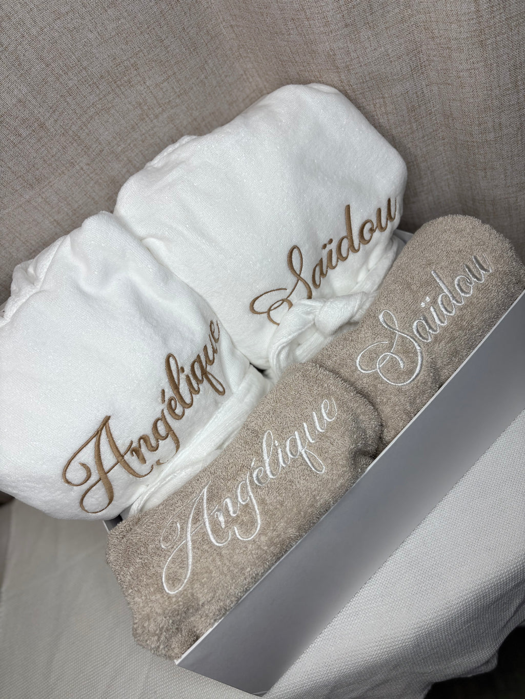 Coffret peignoir/serviette