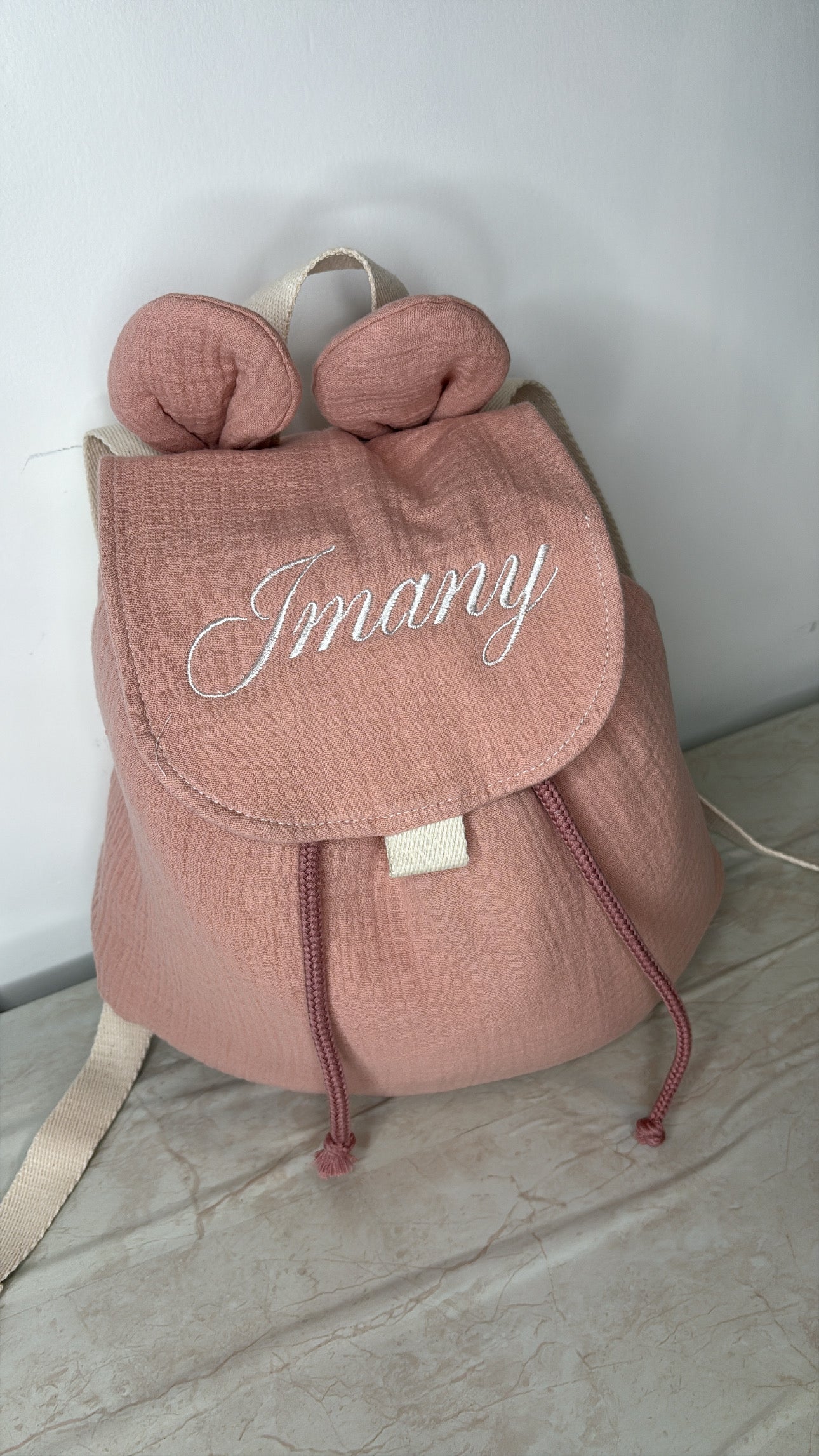 Sac à dos vieux rose