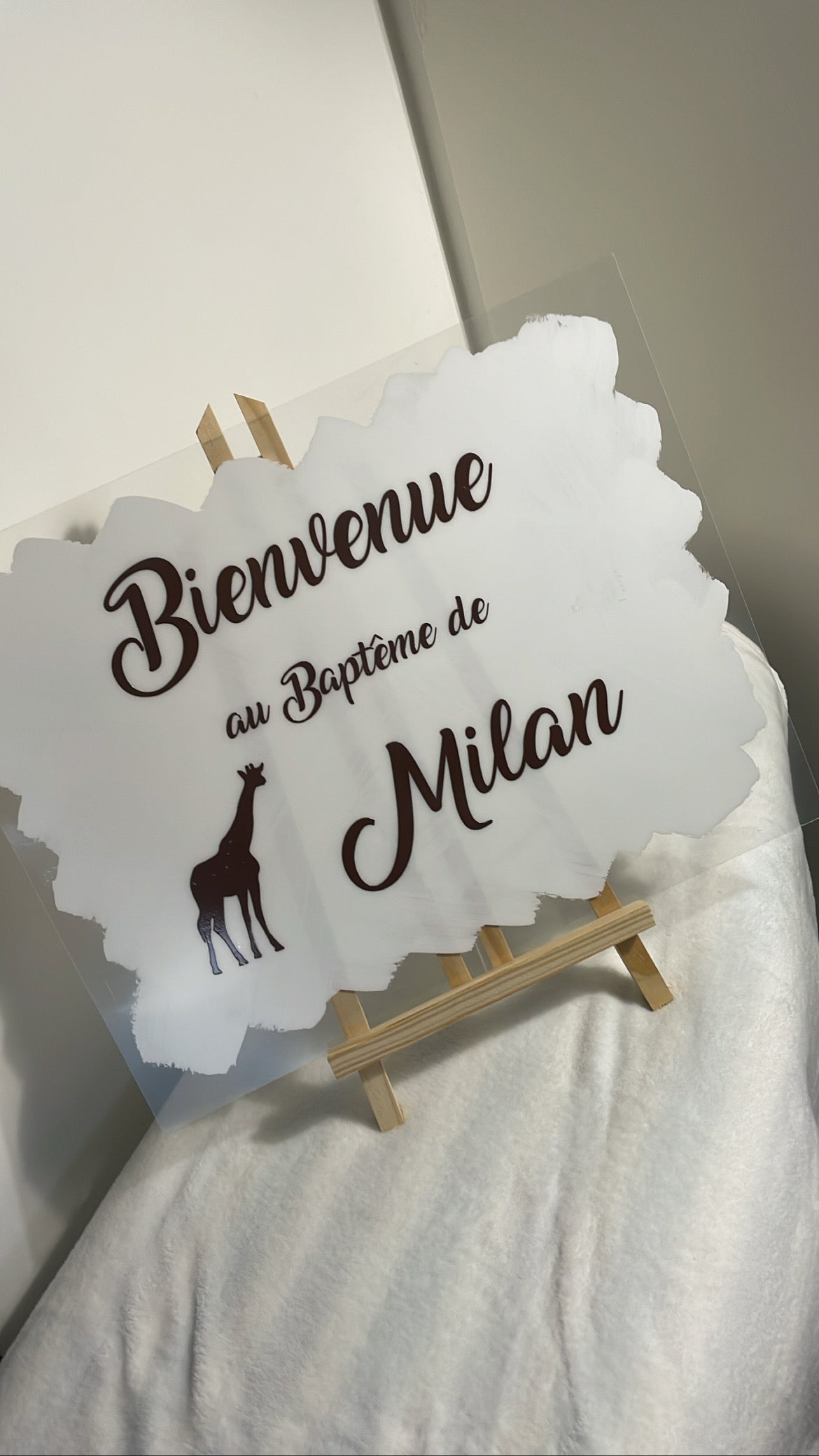 Plexiglass pour baptême