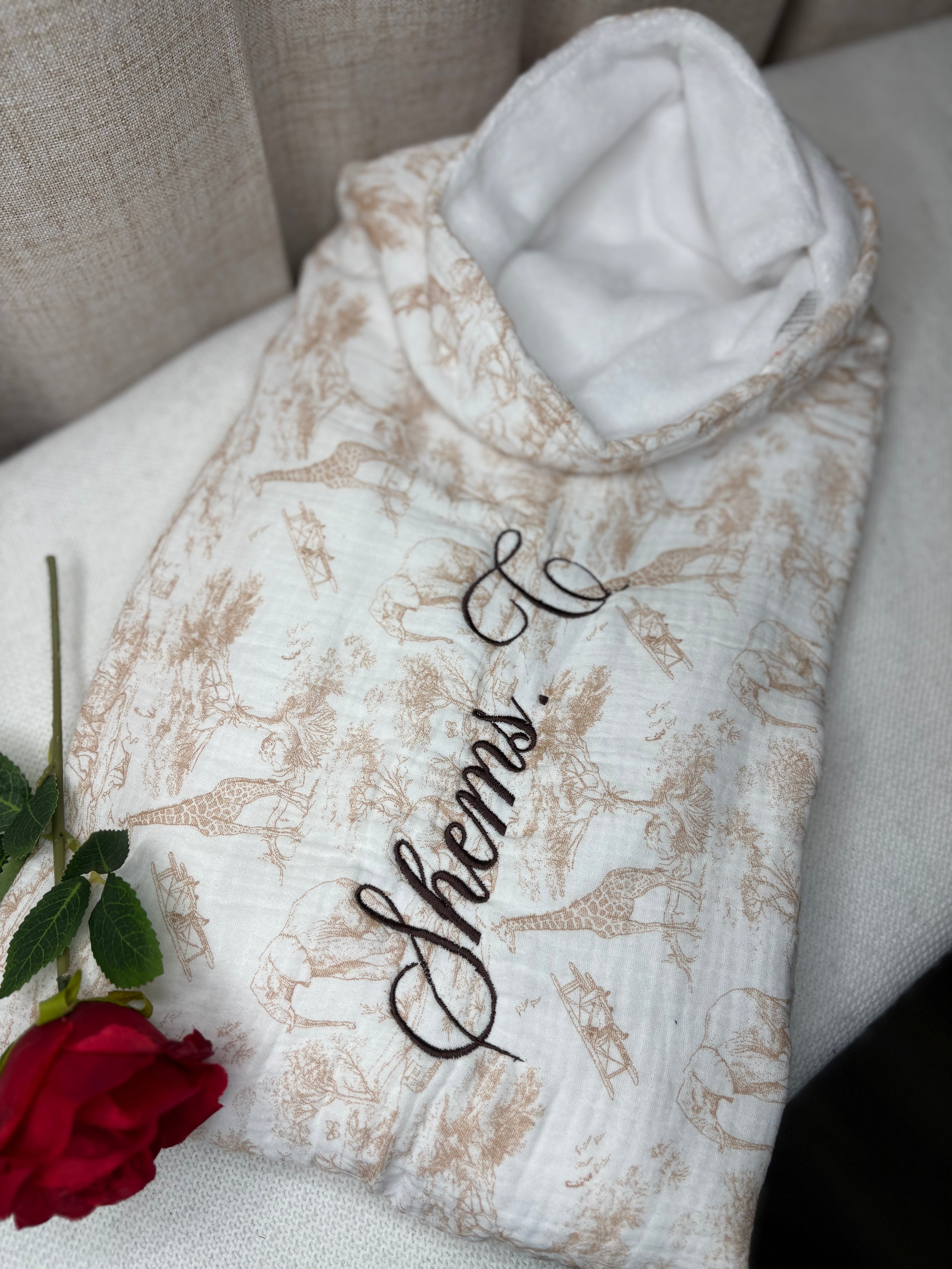 Couverture safari beige