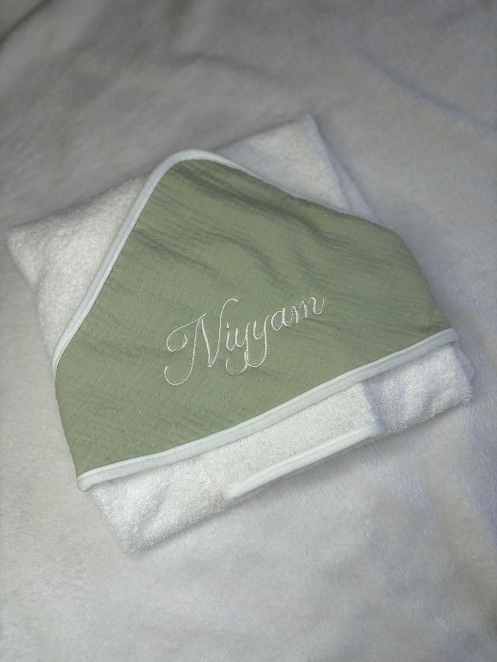 Cape de bain vert