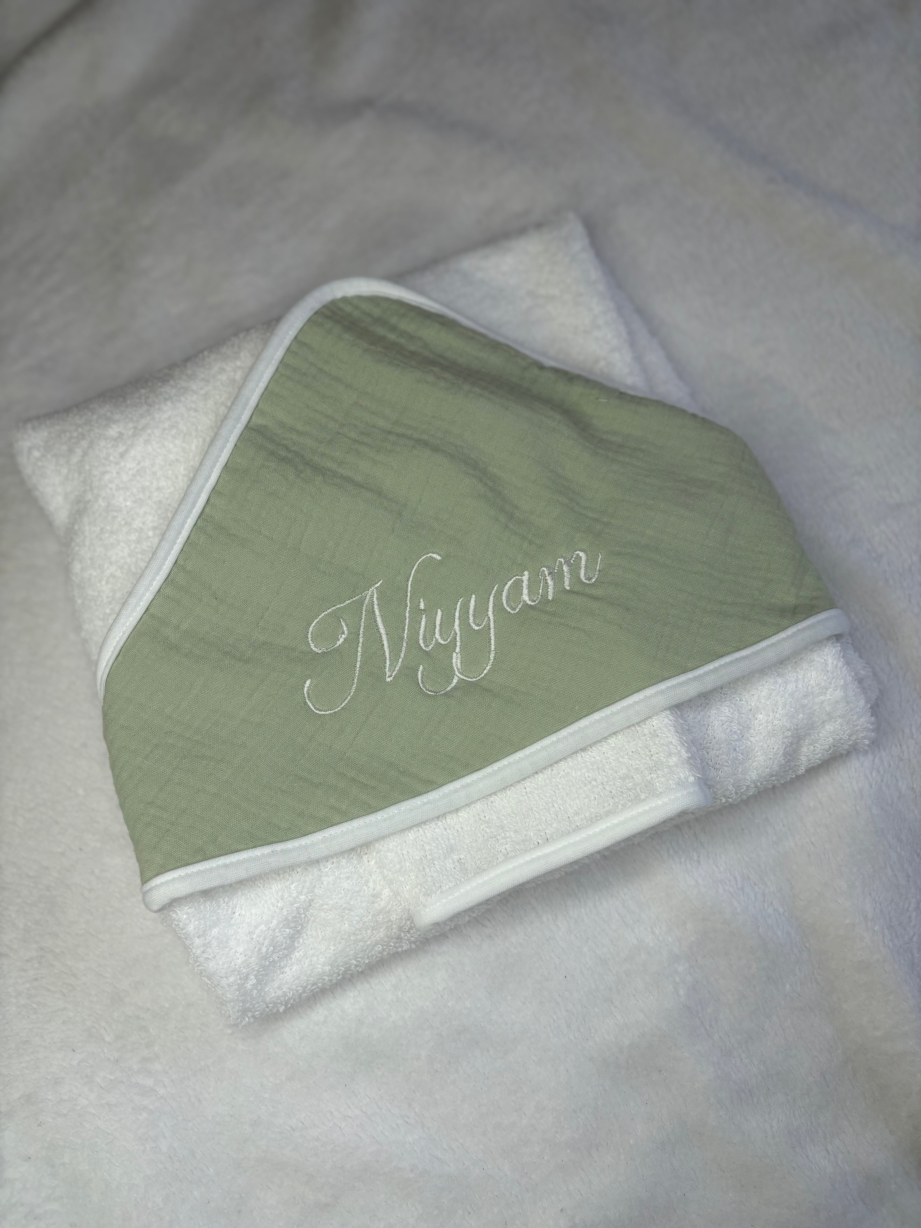 Cape de bain vert