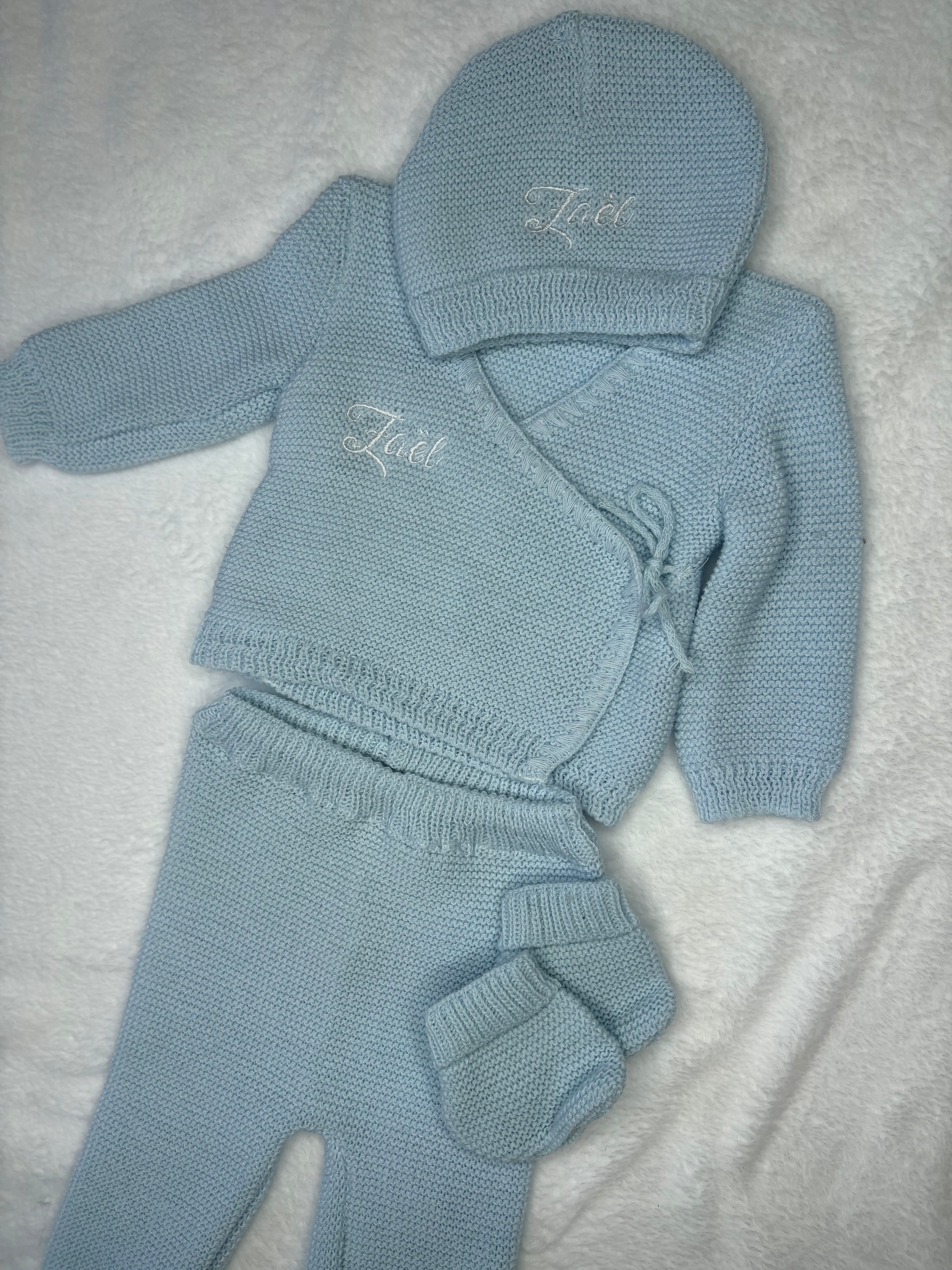 Pyjama bleu en laine