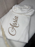 Couverture blanche en flocage