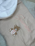 Couverture beige (+3e avec motif)