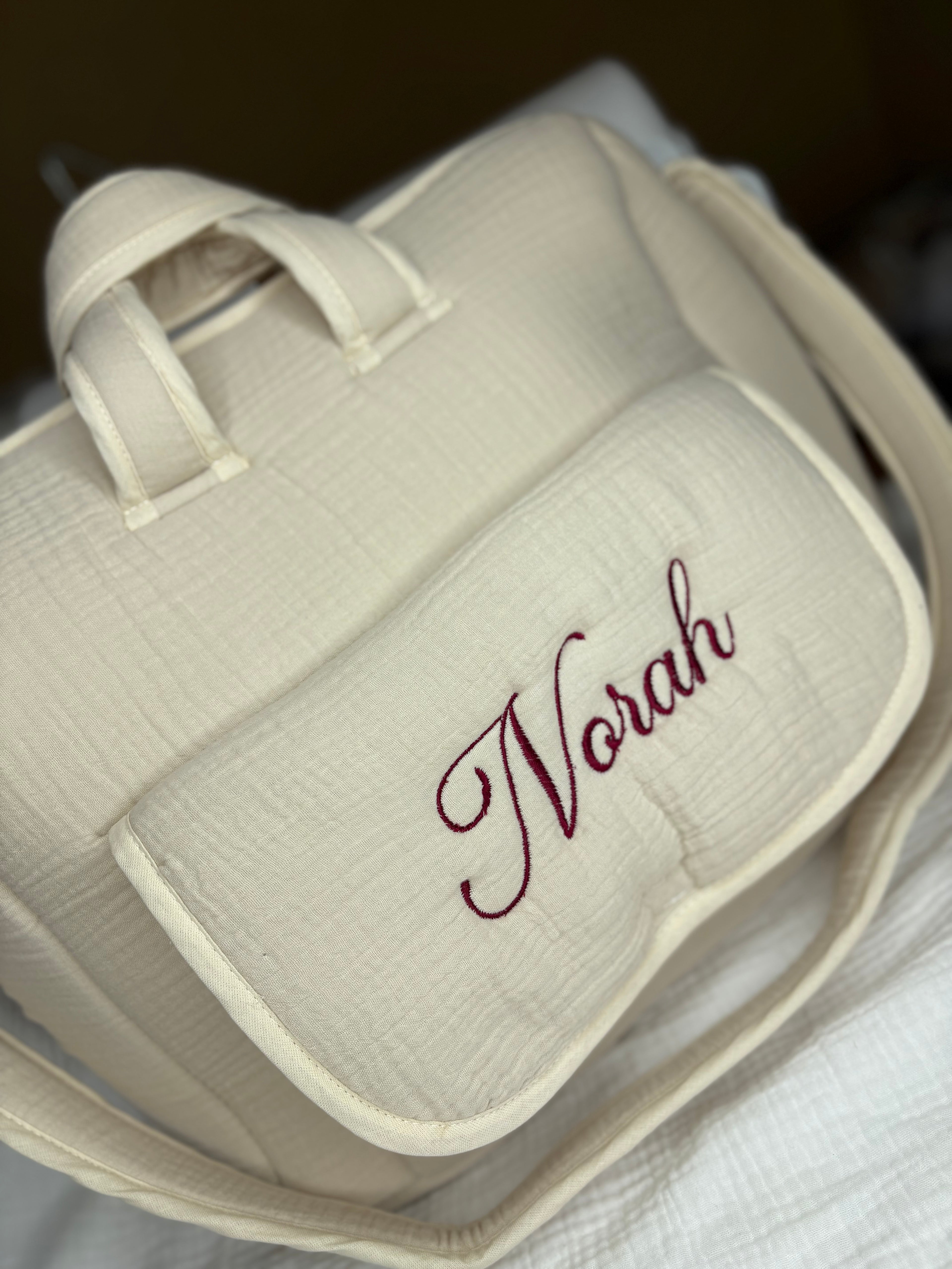 Sac à langer beige