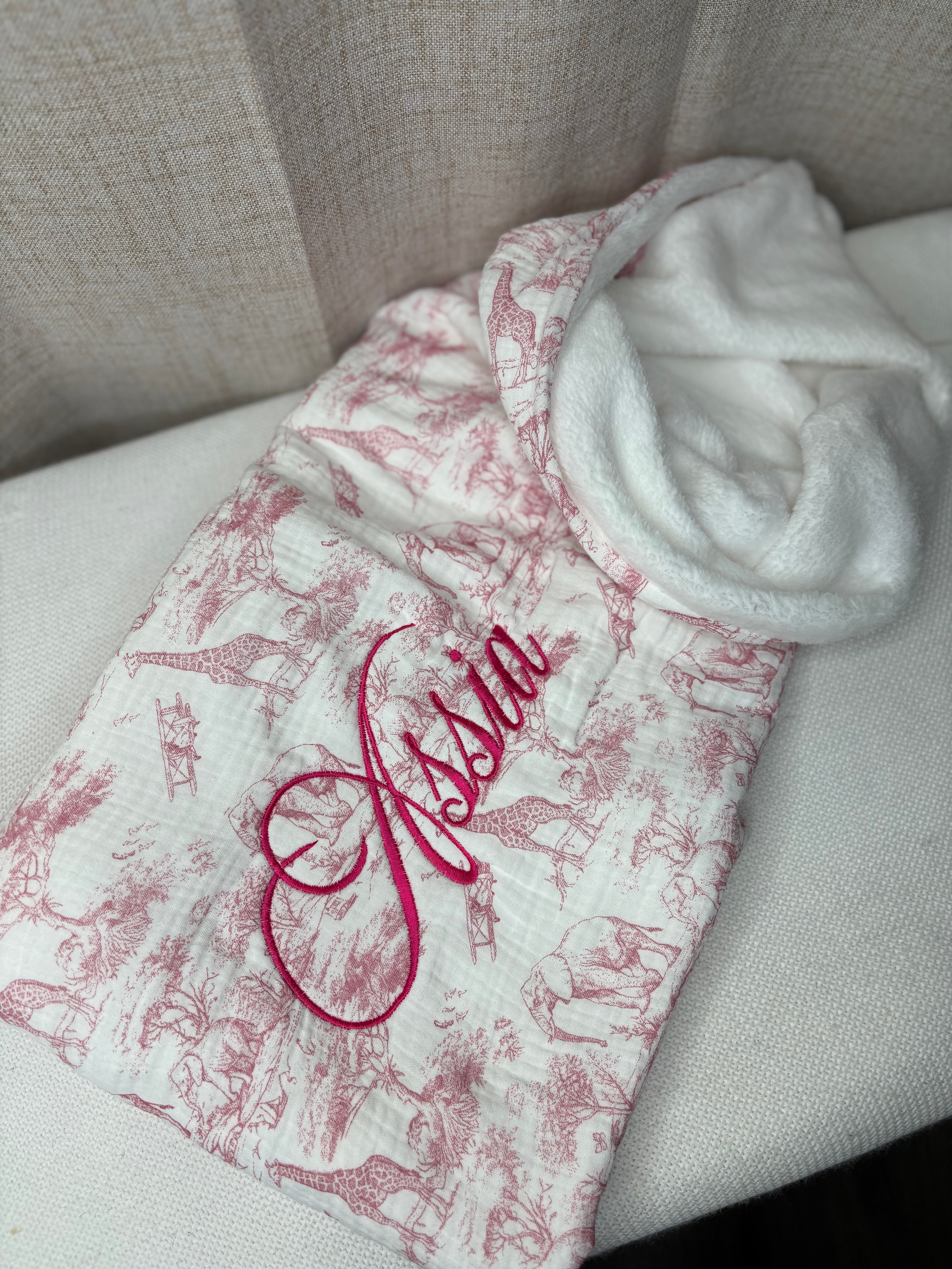 Couverture safari rose