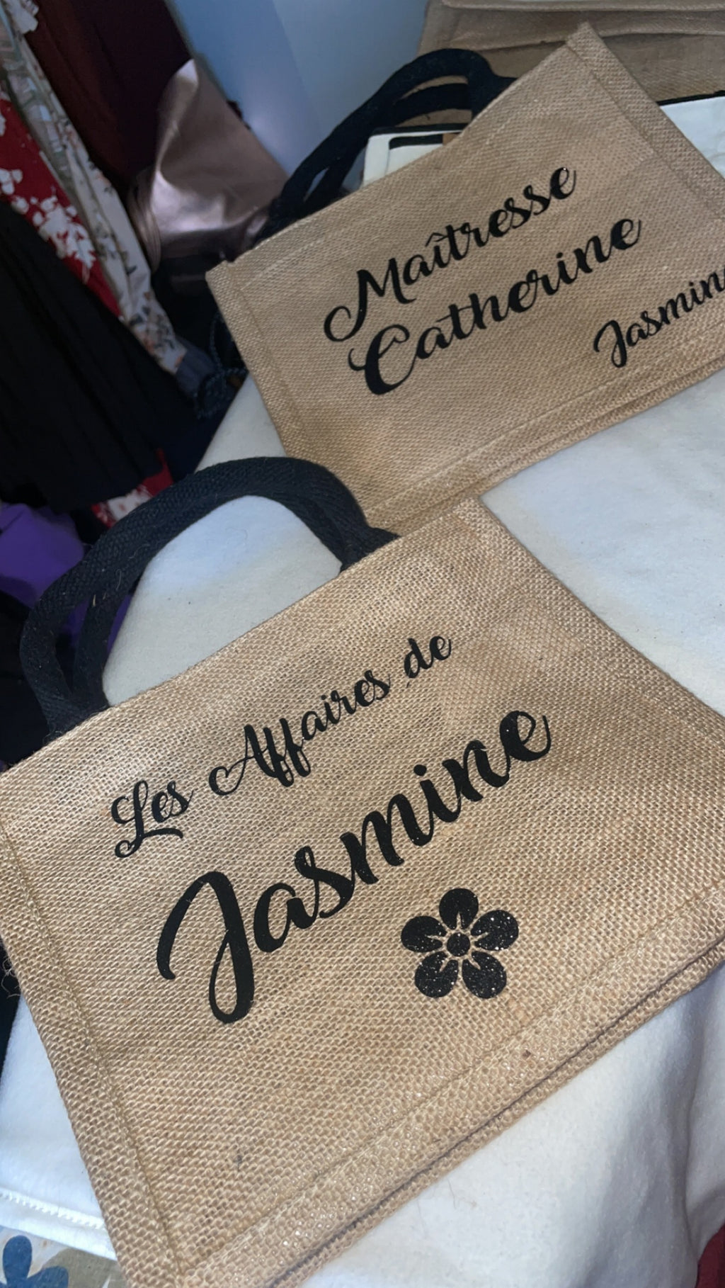 Petit sac en jute