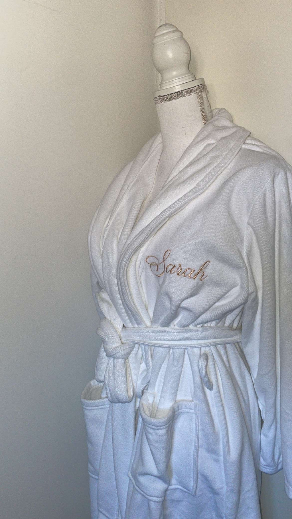 Peignoir de bain blanc