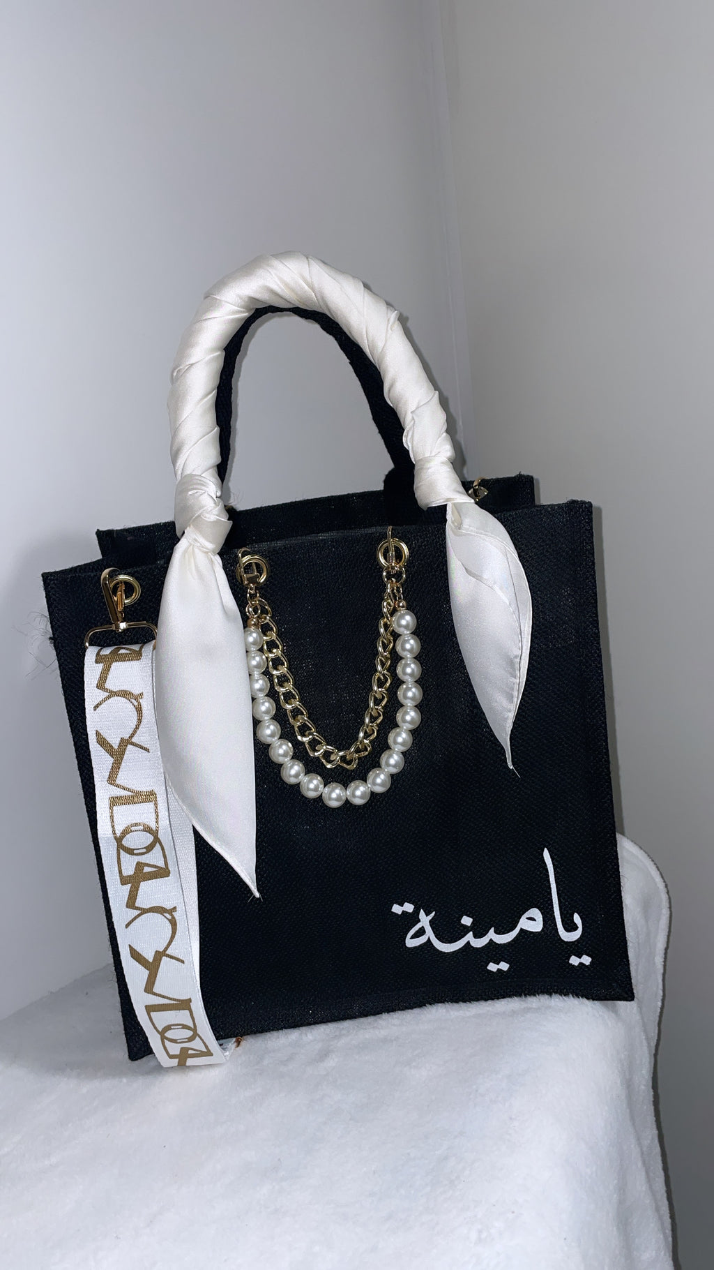 Sac en jute accesoirisé