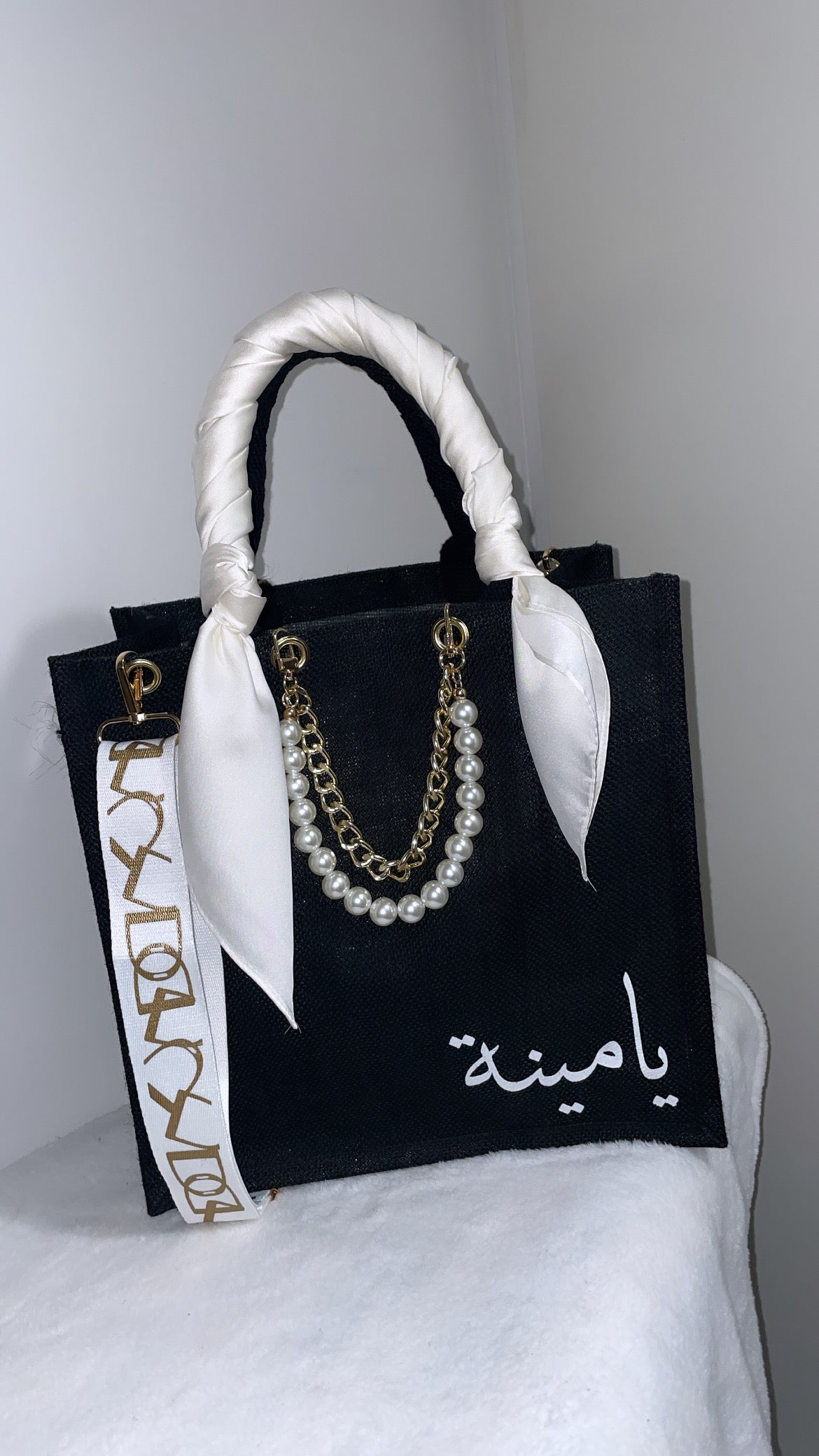 Sac en jute accesoirisé