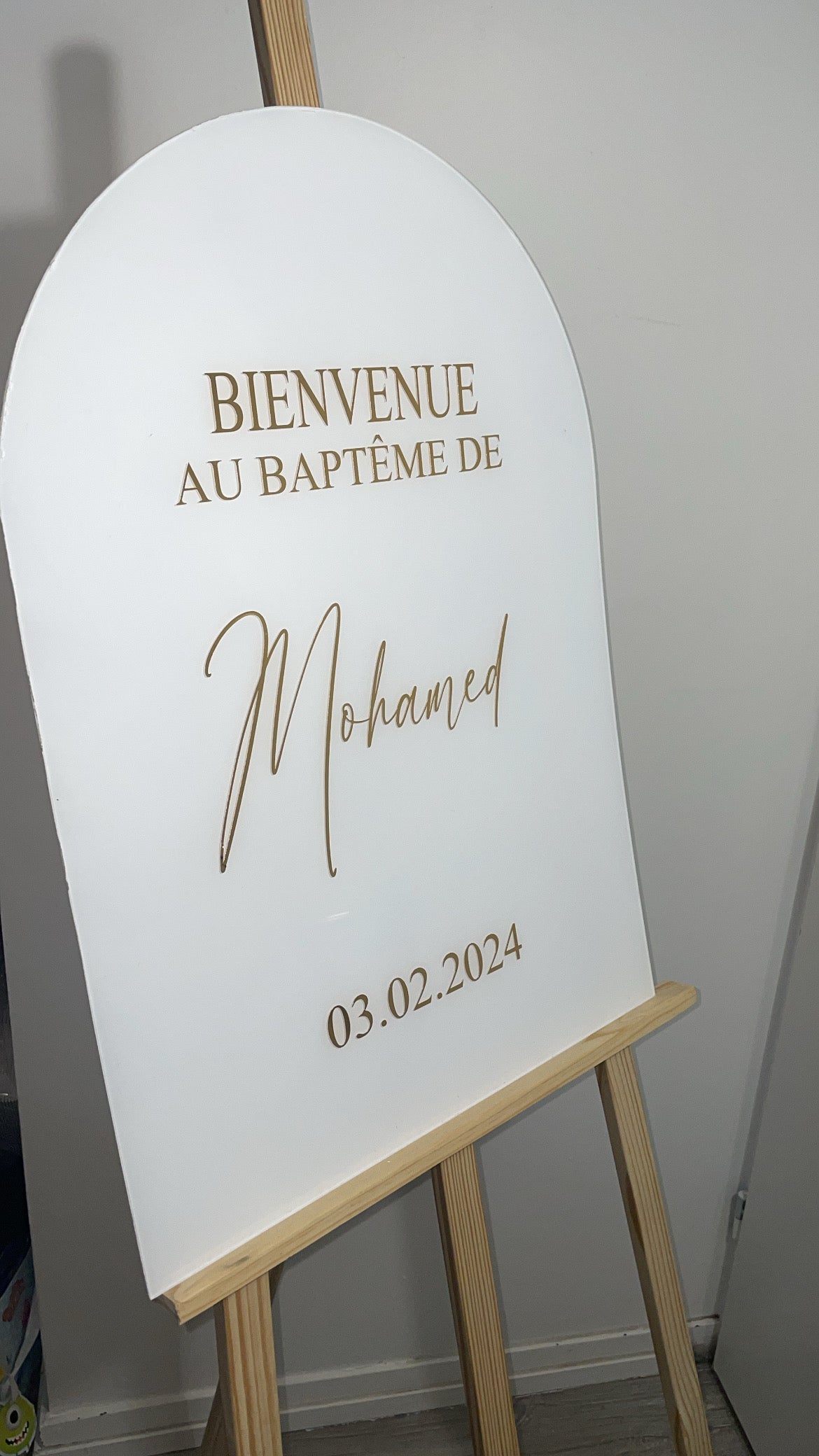 Panneau baptême