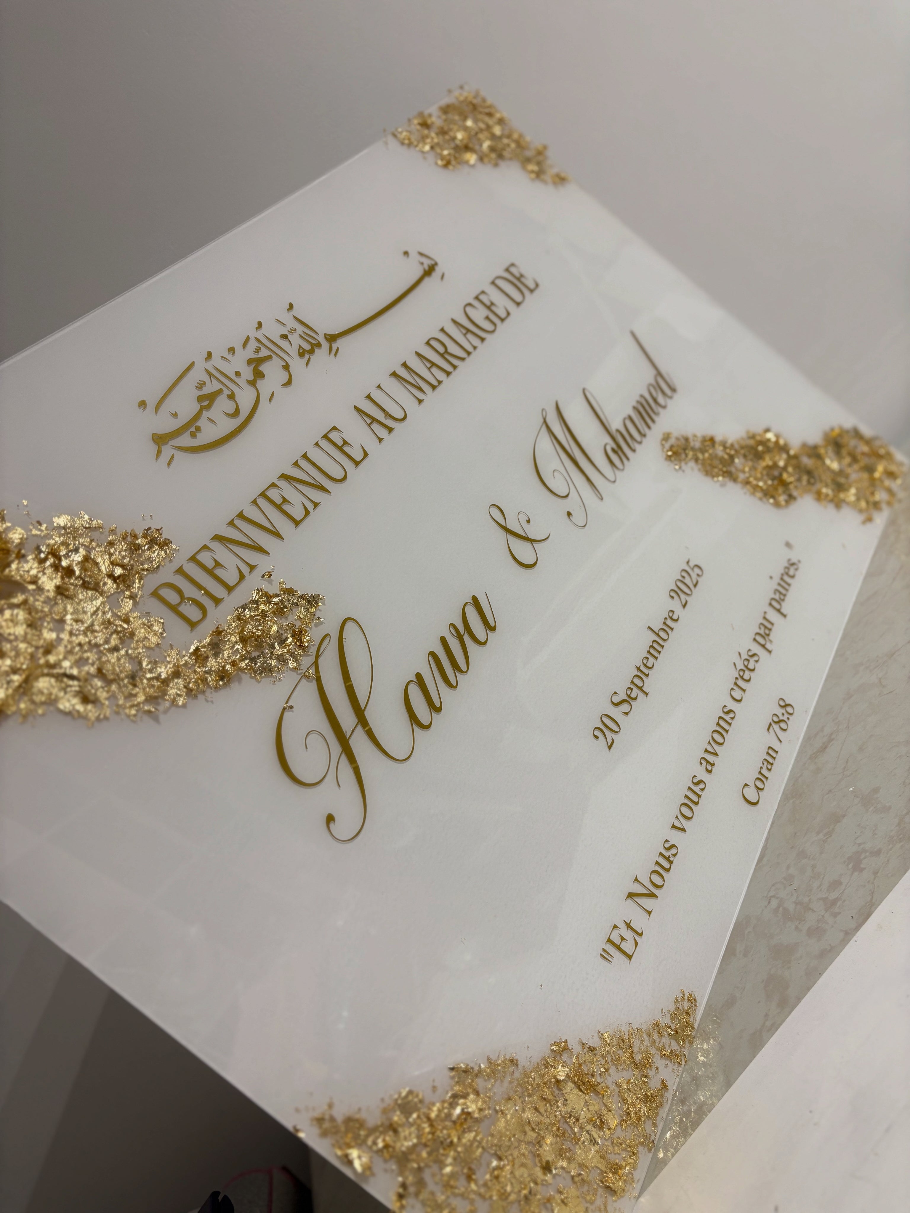 Plexiglass mariage 50x70cm