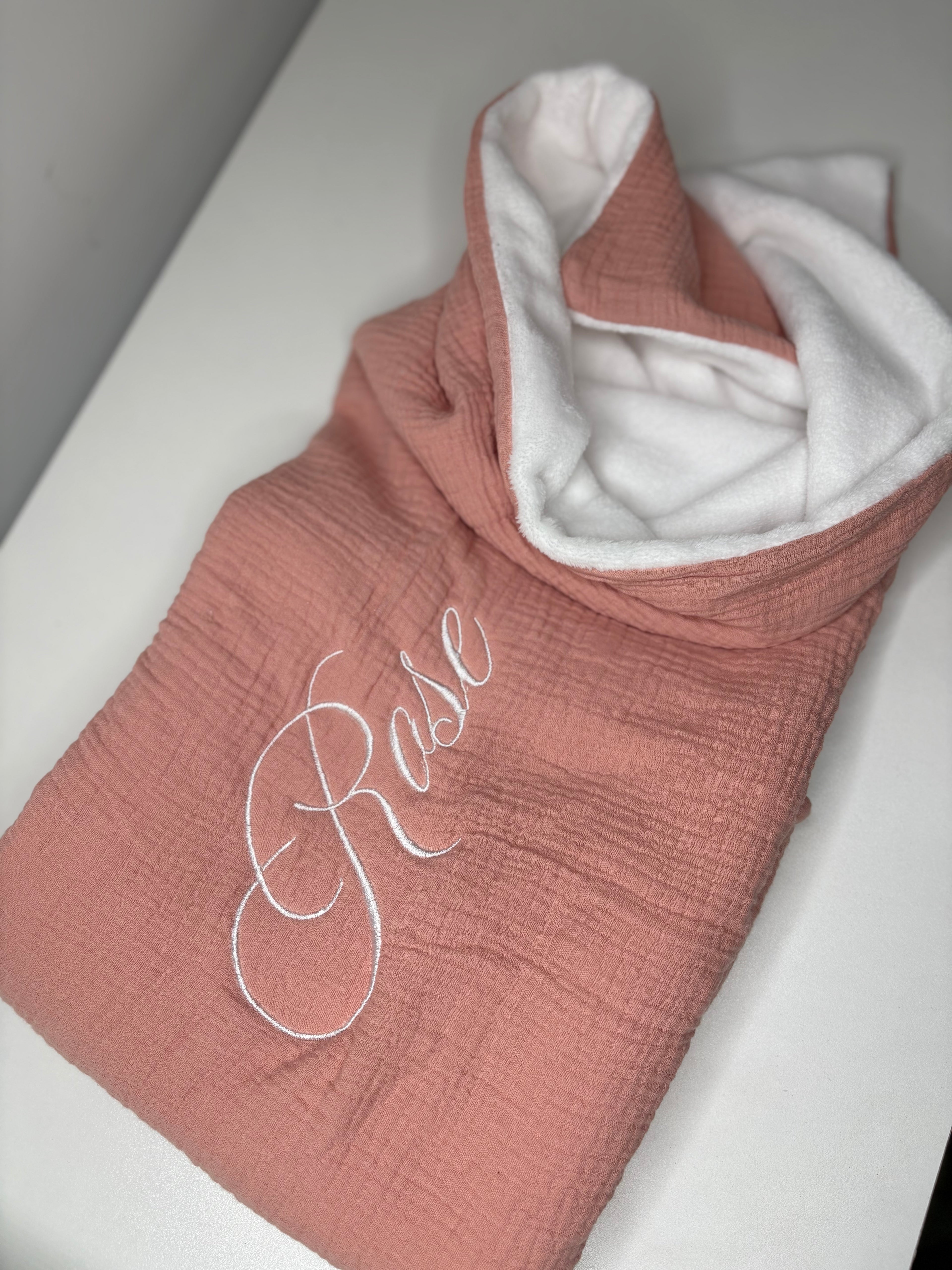 Couverture vieux rose