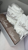 Coffret peignoir de bain et tapis de prière