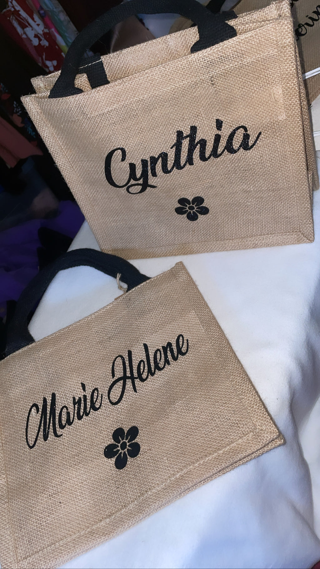 Petit sac en jute