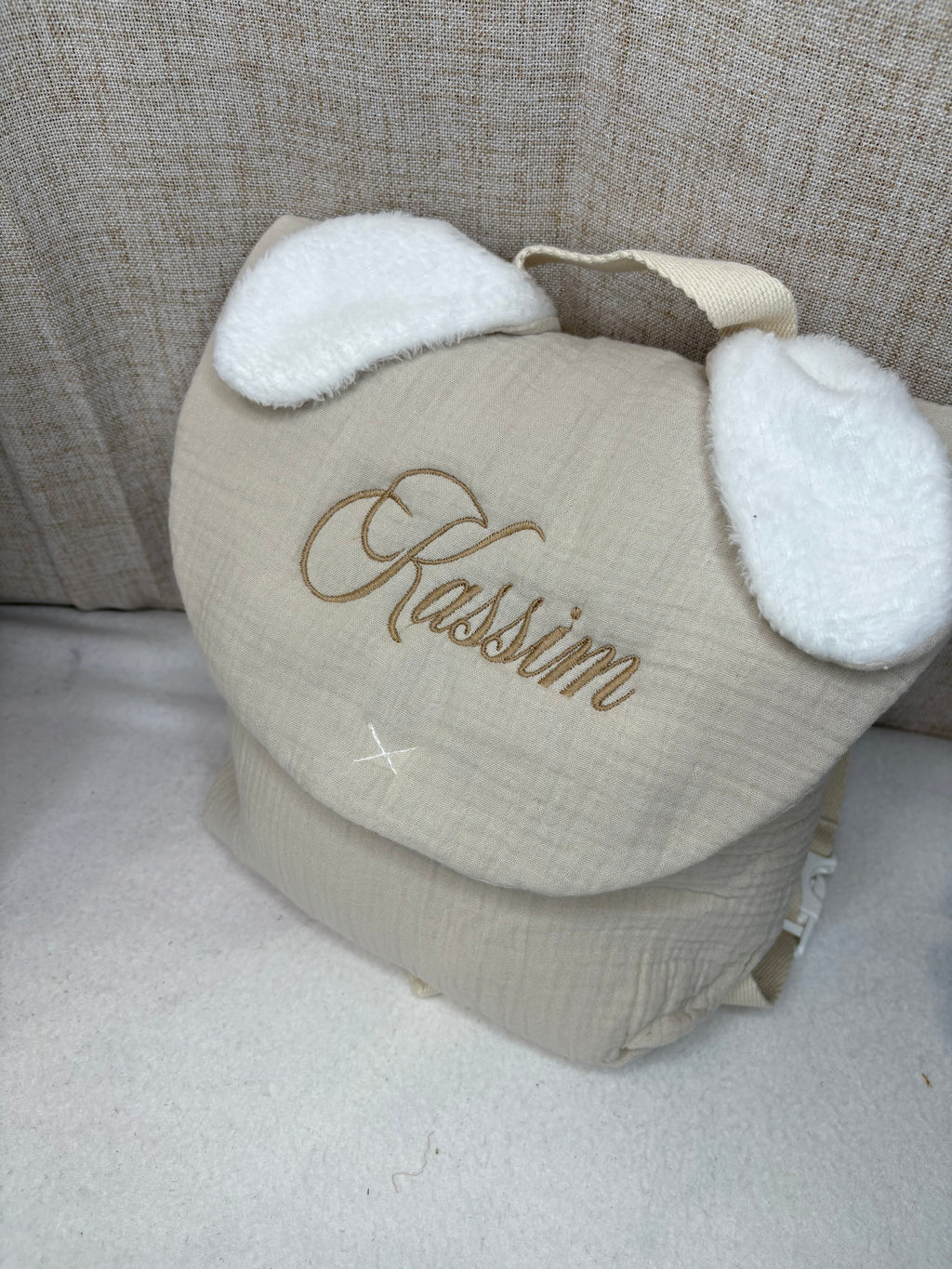 Sac à dos beige