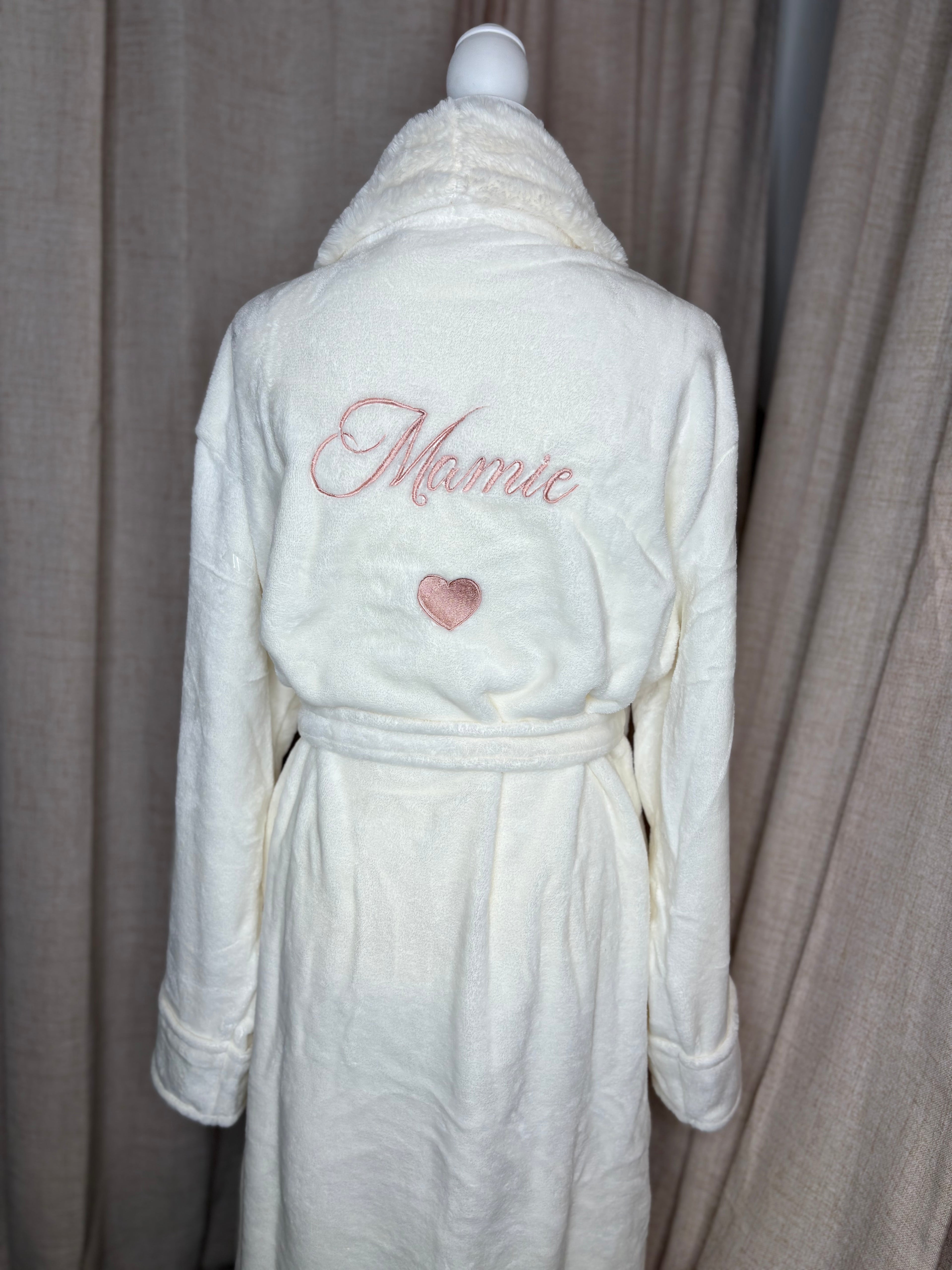 Peignoir polaire beige