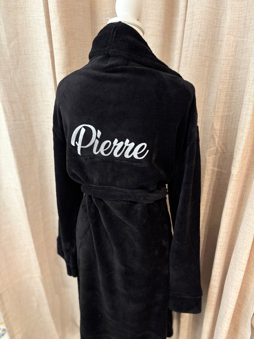 Peignoir polaire noir