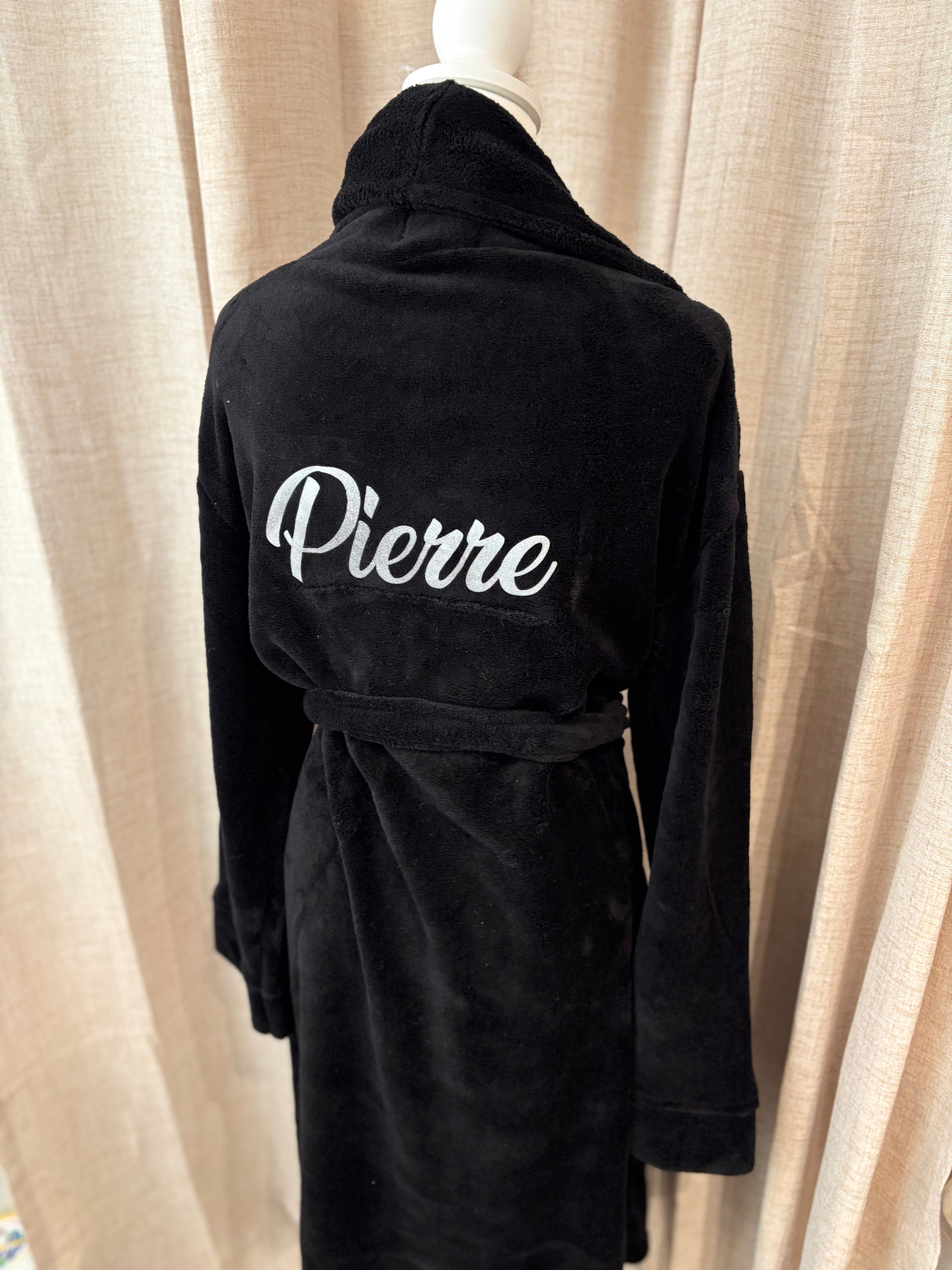 Peignoir polaire noir