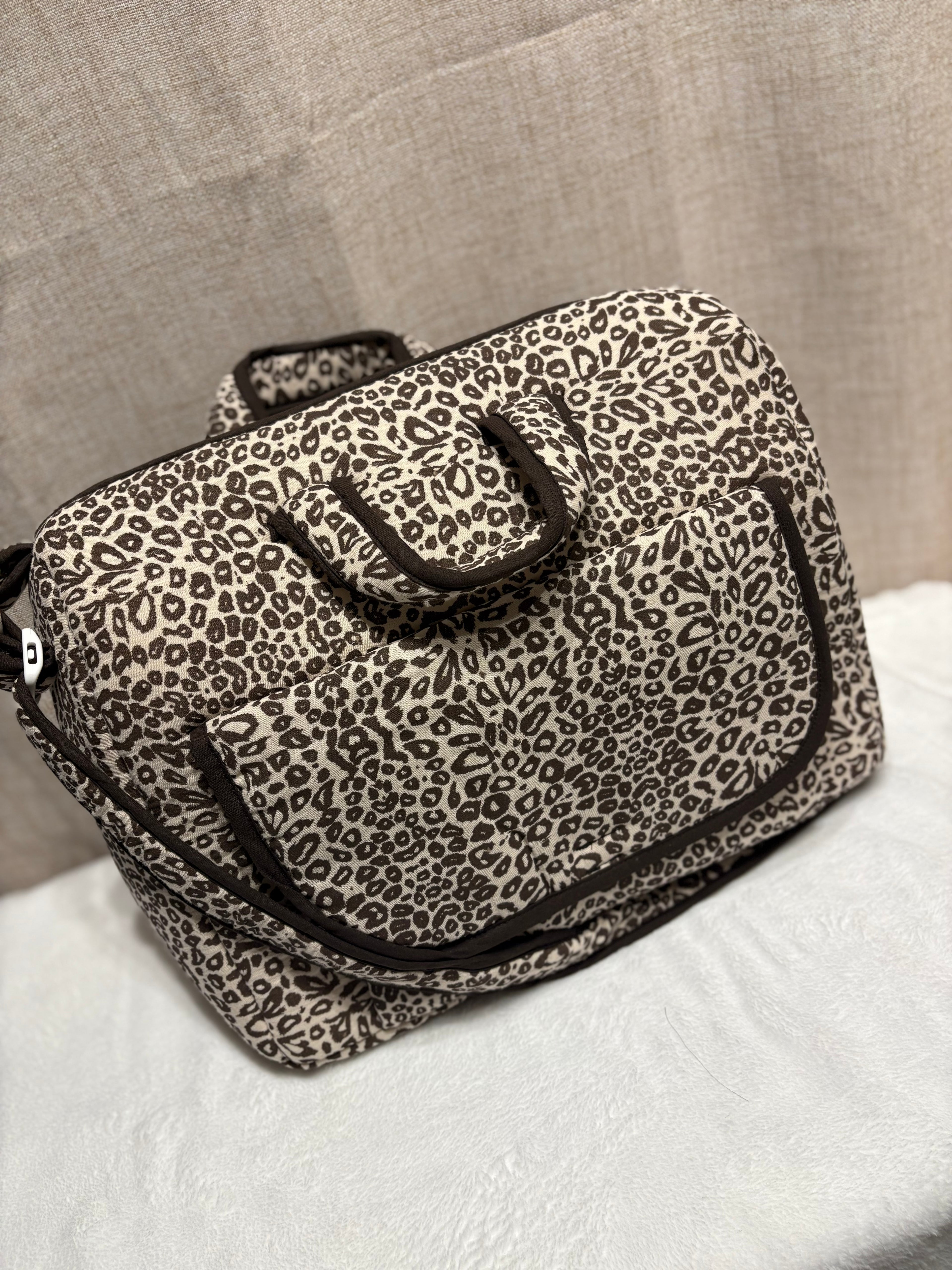 Sac à langer léopard