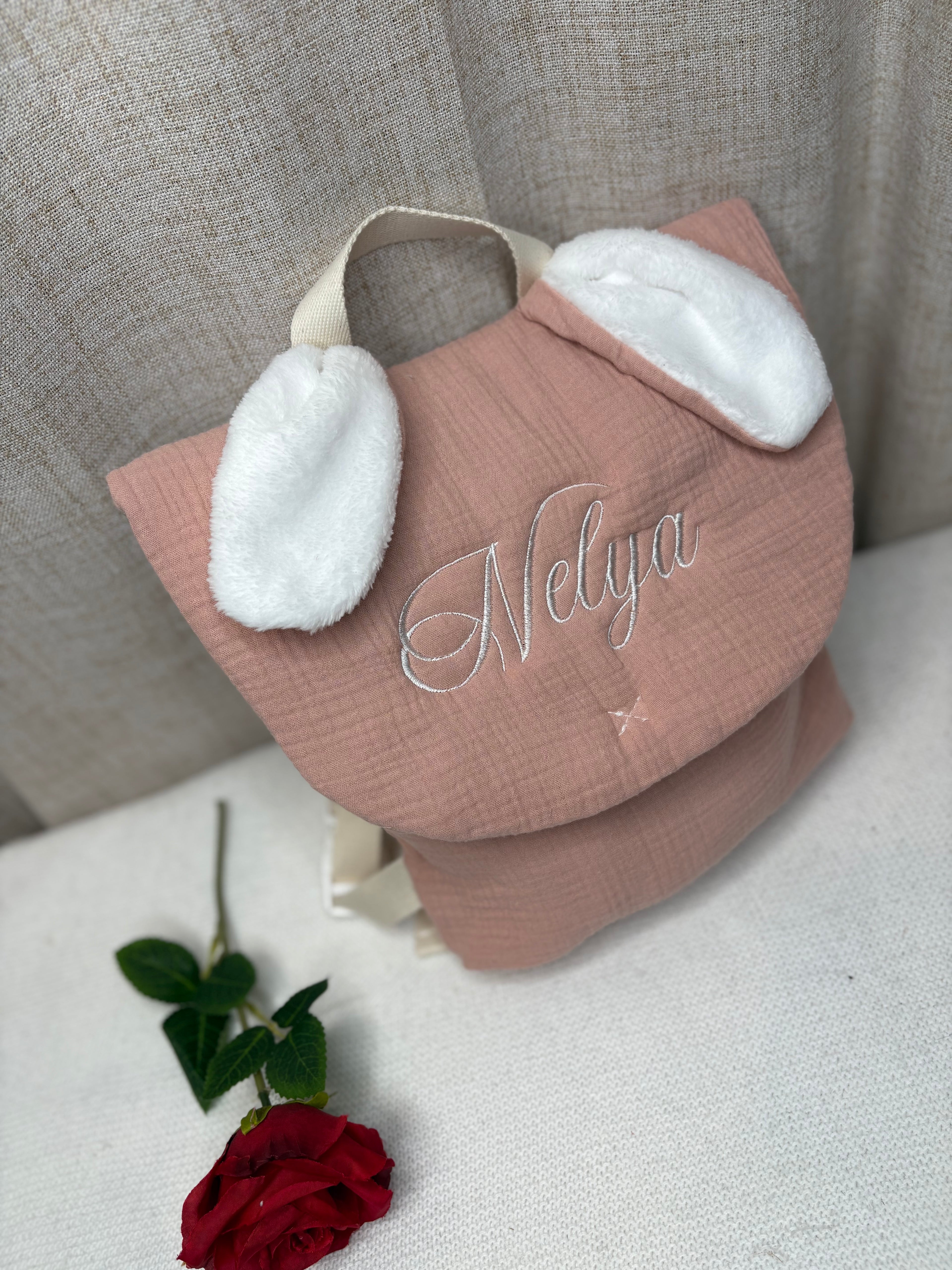 Sac à dos vieux rose