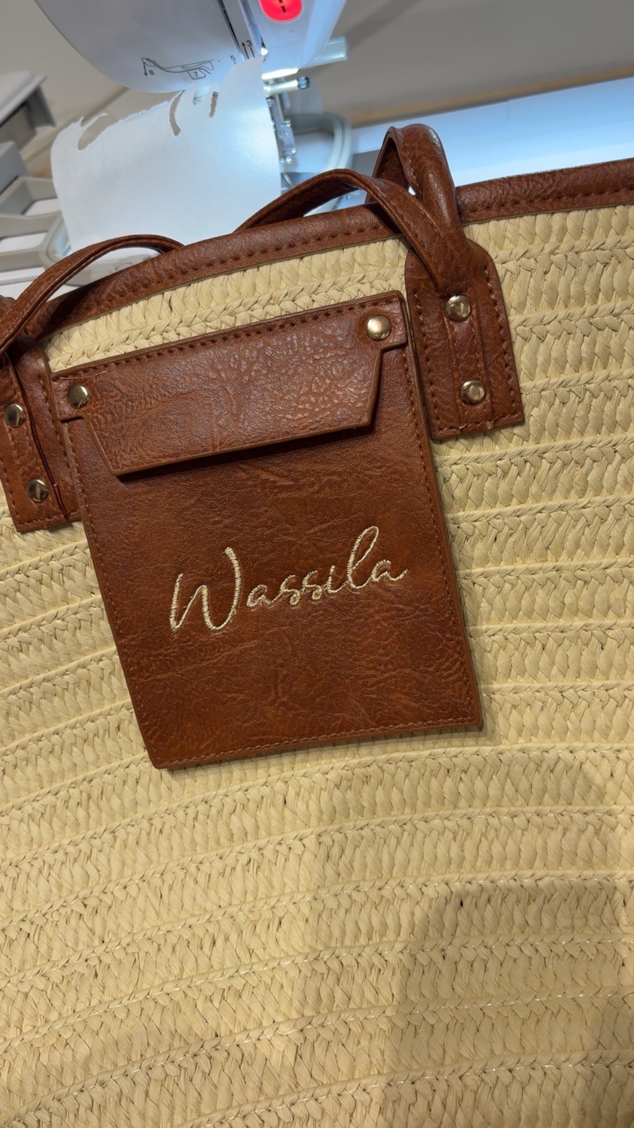 Sac de plage brodé