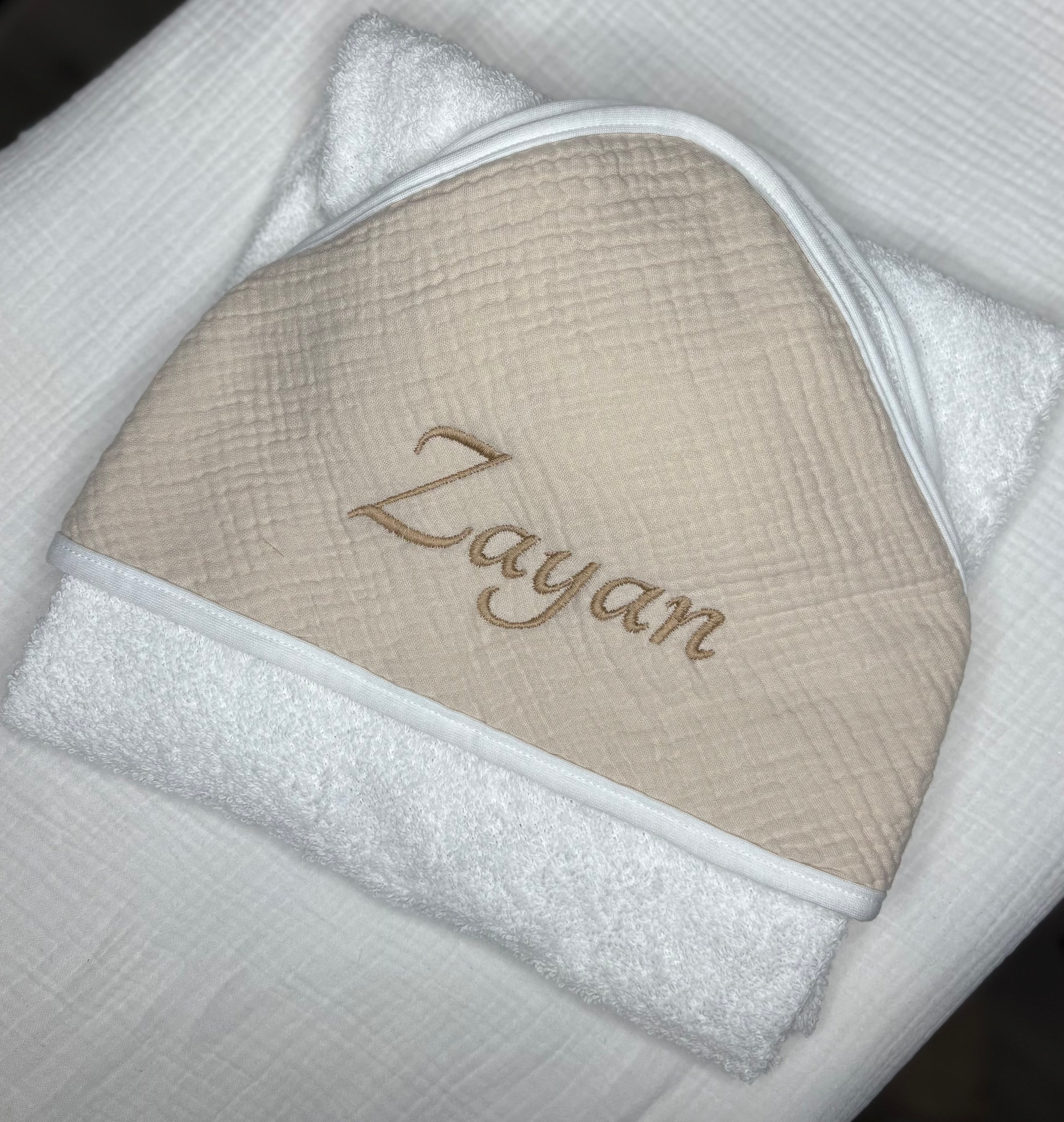 Cape de bain beige