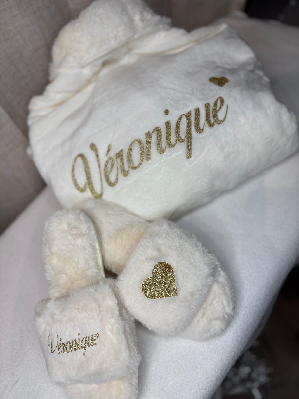 Peignoir polaire avec chausson