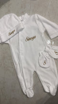 Pyjama velour flocage