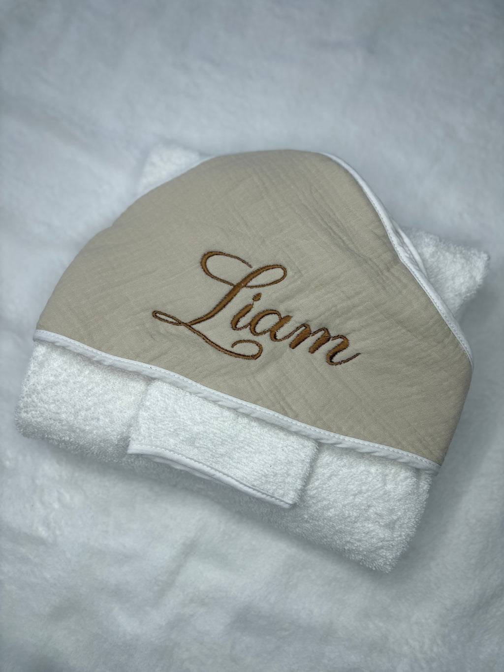 Cape de bain beige
