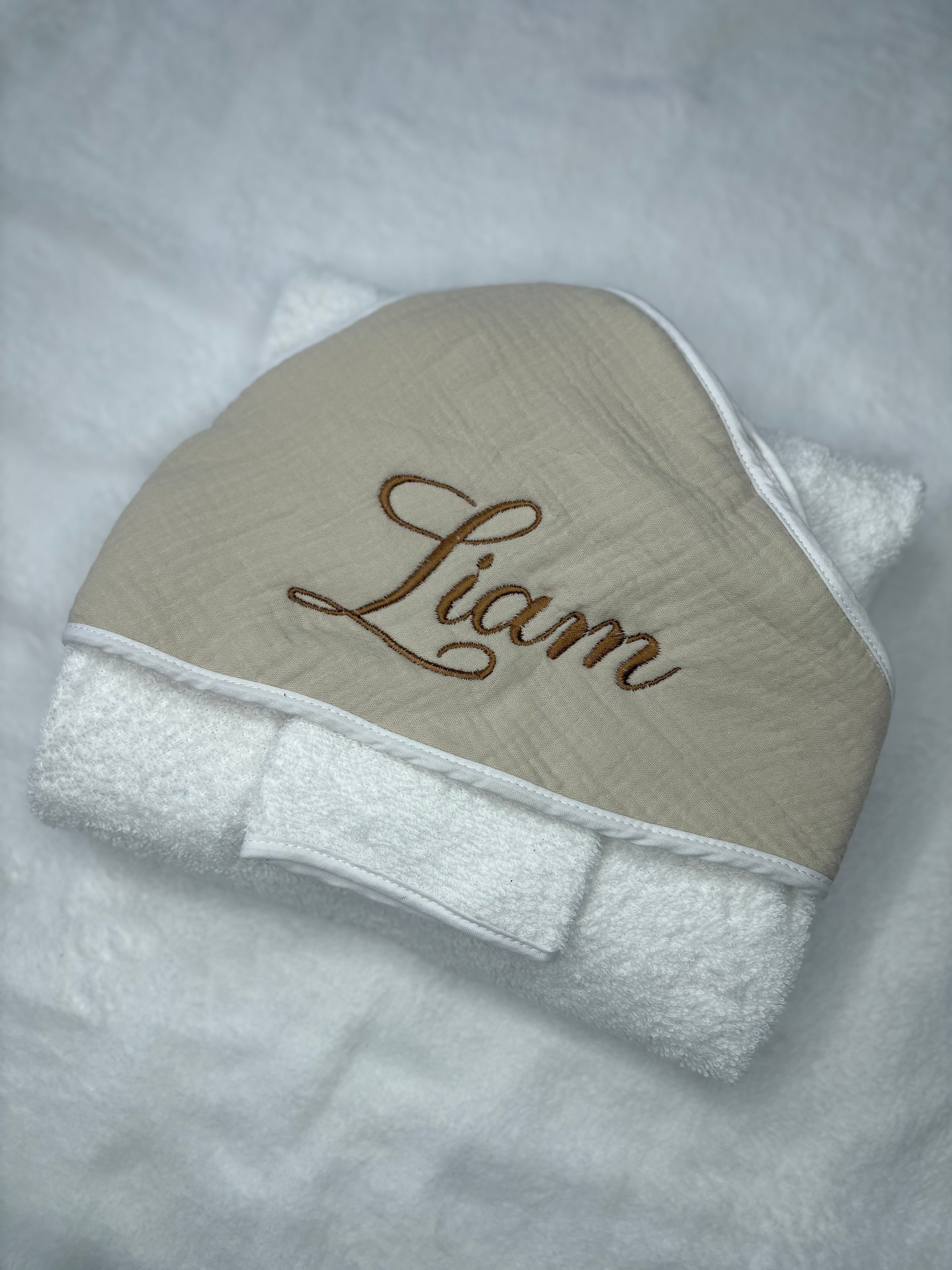 Cape de bain beige