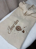 Couverture en maille beige