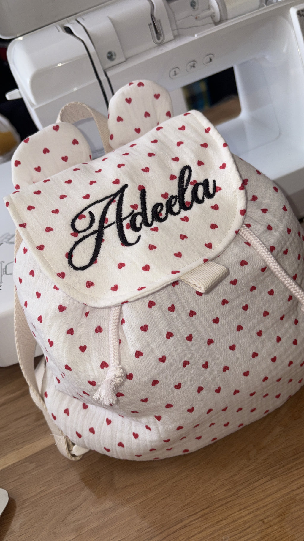 Sac à dos petit cœur