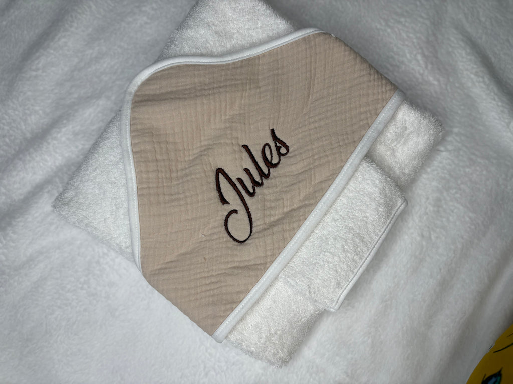 Cape de bain beige