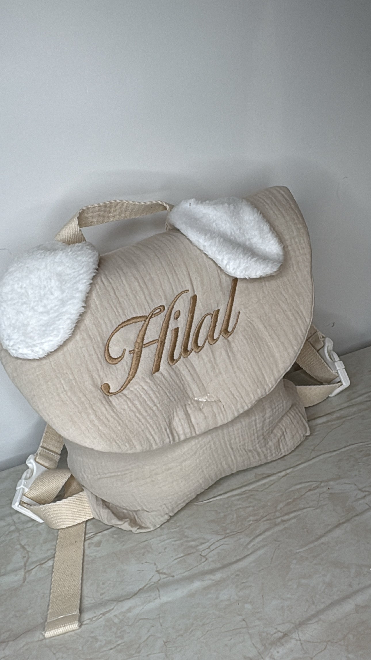 Sac à dos beige