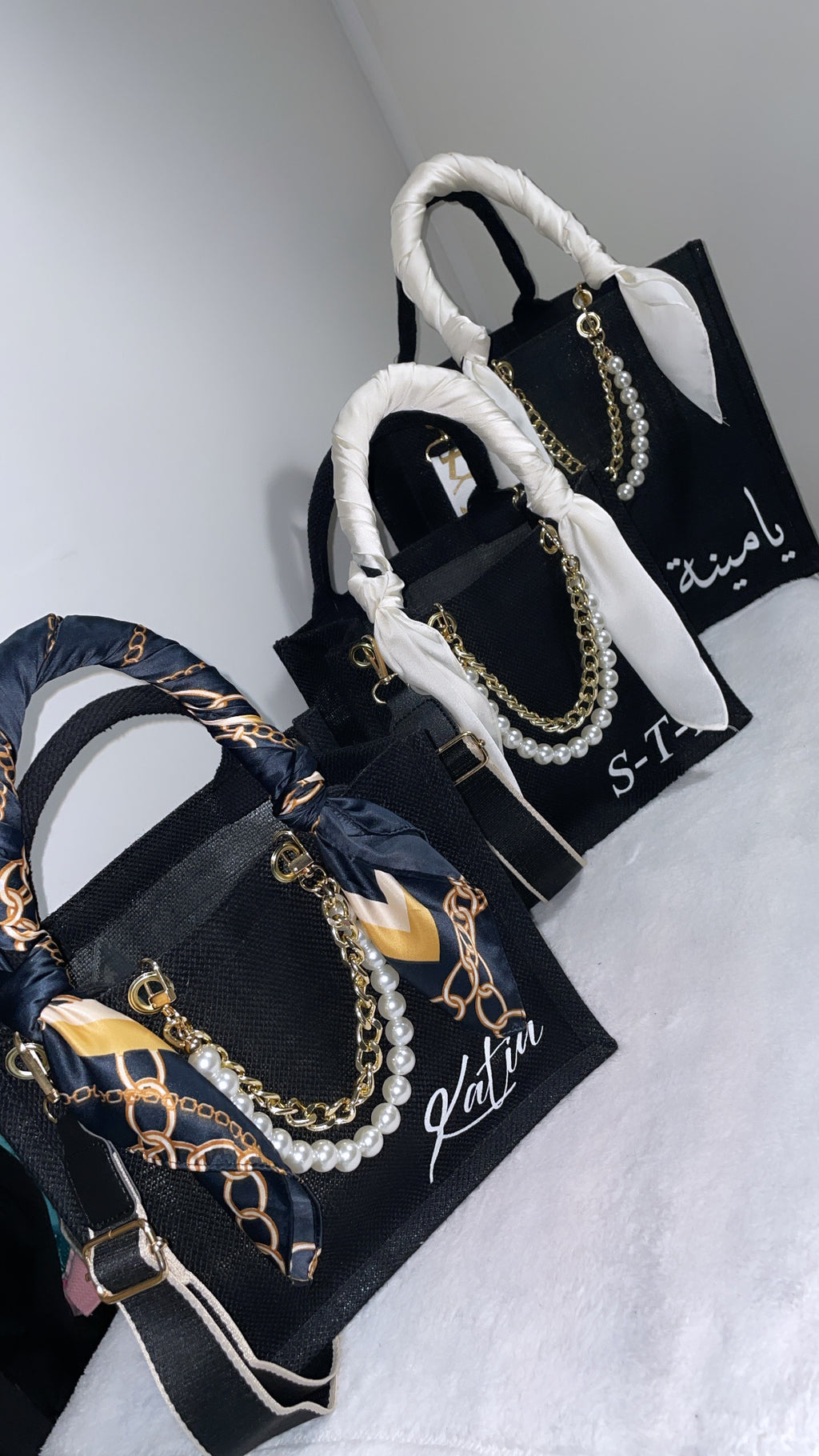 Sac en jute accesoirisé