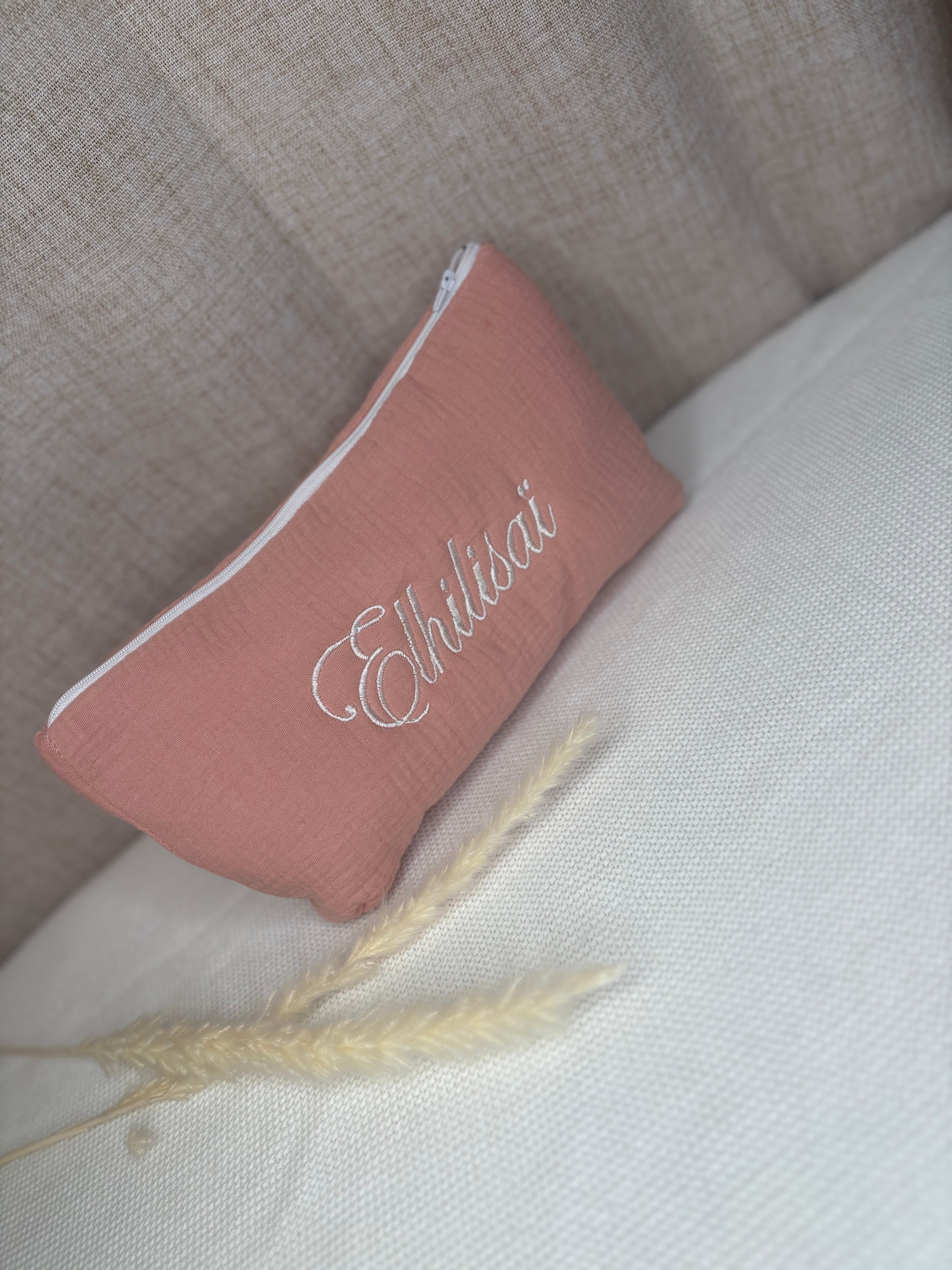 Trousse vieux rose