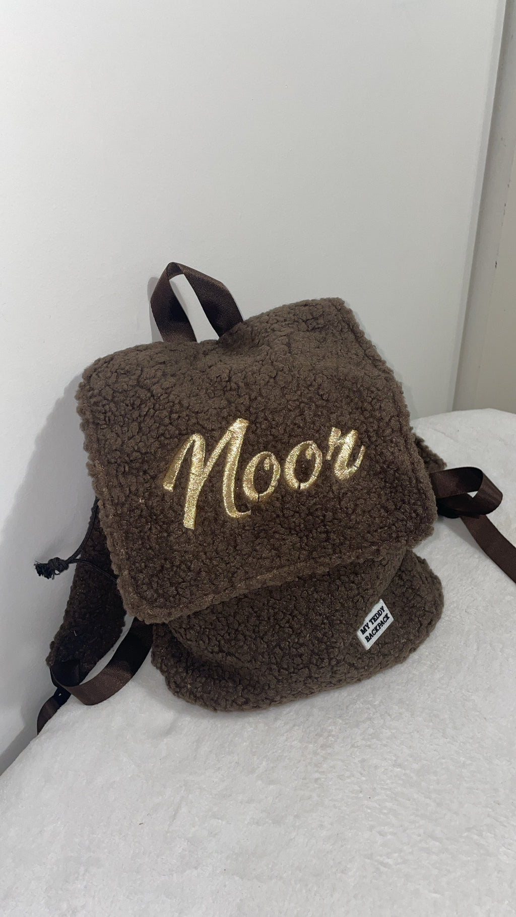 Sac à dos moumout marron broderie