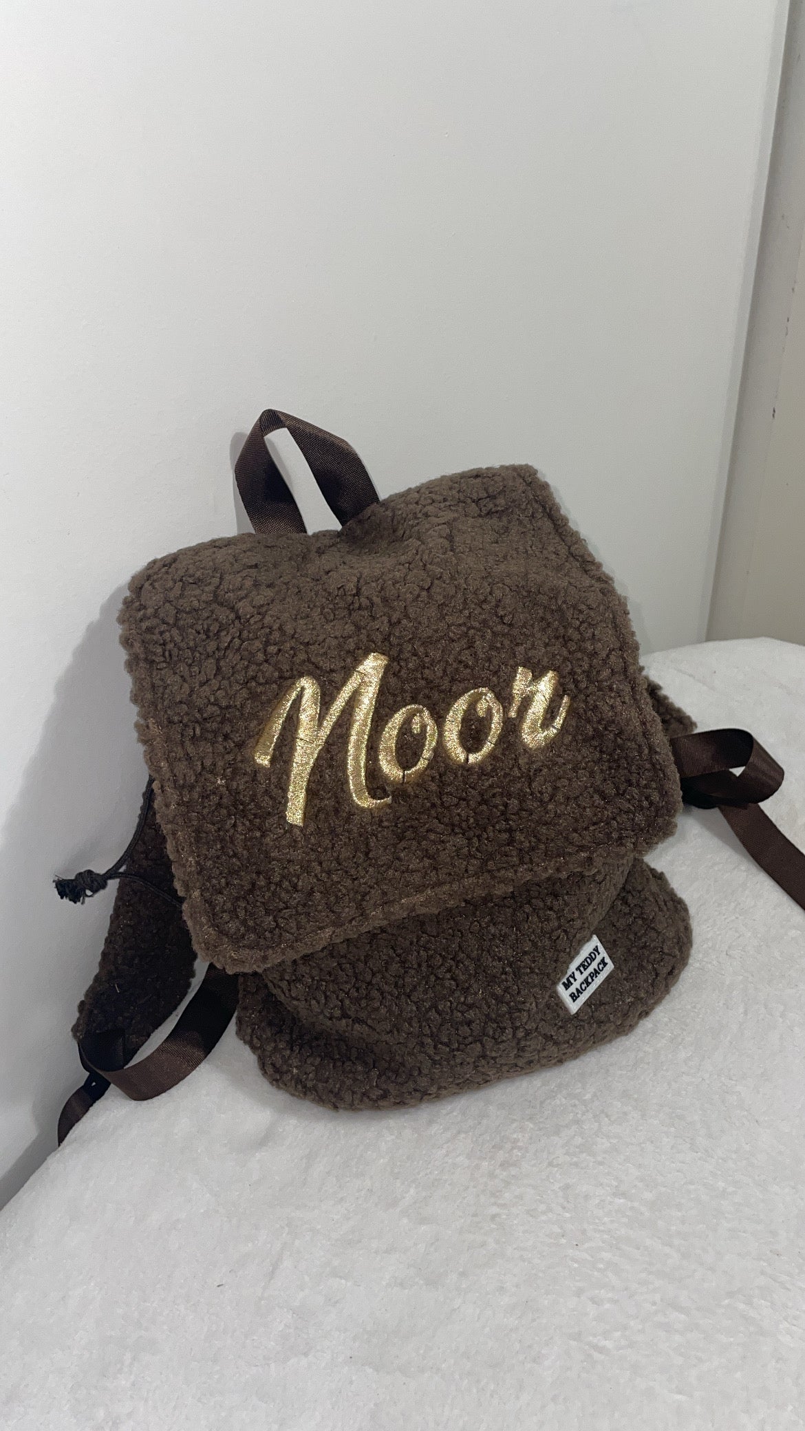 Sac à dos moumout marron broderie