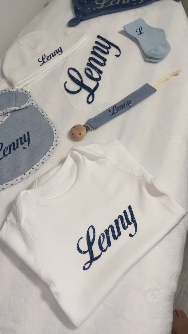 Coffret bébé en flocage