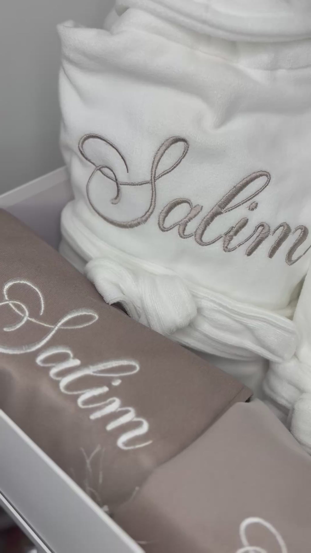 Coffret peignoir de bain et tapis de prière