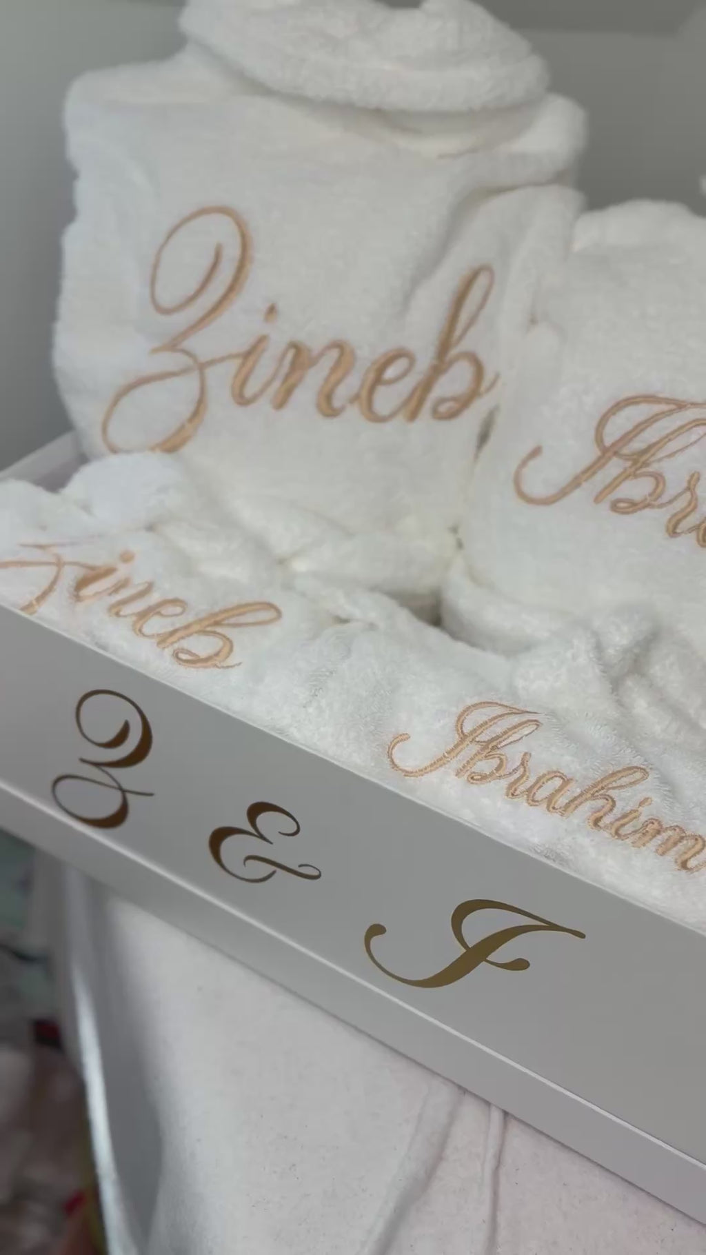 Coffret duo peignoir serviette