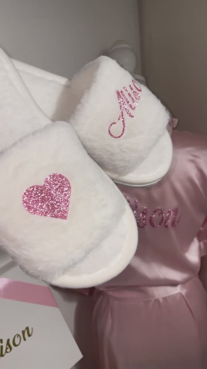 Peignoir nuisette et chausson