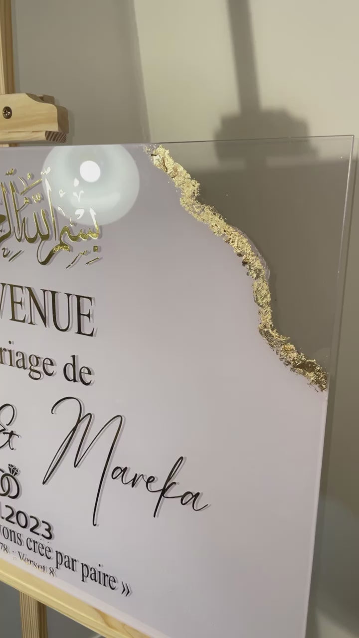 Plexiglass mariage