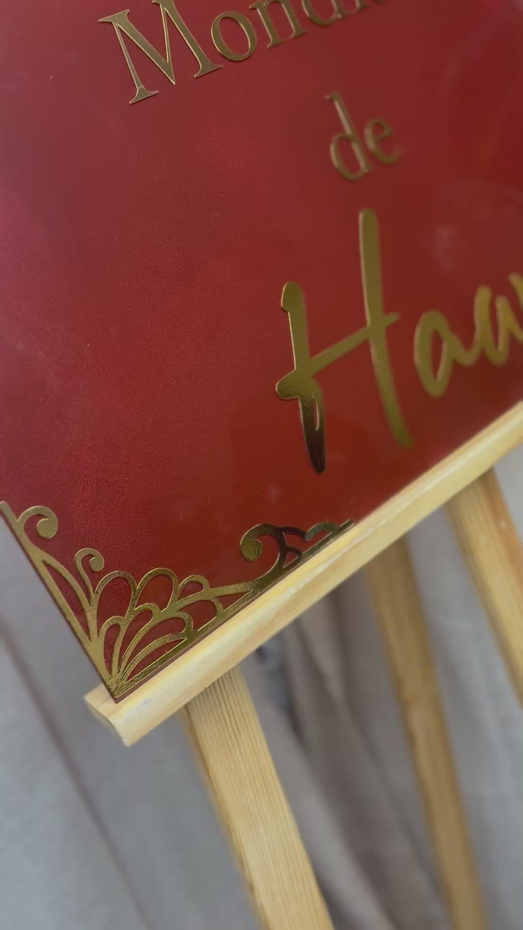 Plexiglass henna 40x50cm
